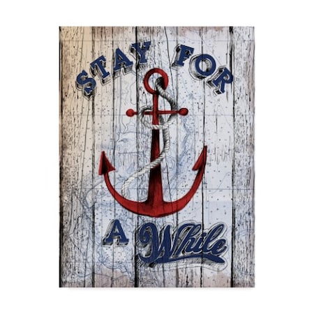 Art Licensing Studio 'Stay Anchor' Canvas Art,35x47